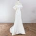 Women's Clothing Simple Forest Style Welcoming Wedding Dress White Slim Satin Fishtail Dress_ecoleips.com