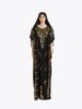 Verve New Style Clothing Rayon Plus Size Women's Two-in-One Gold Foil Elegant Long Dress Set Classic Comfortable Robe_ecoleips.com