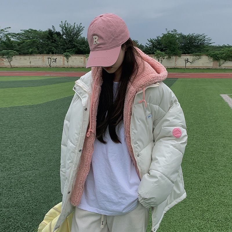 Cozy Puffer Jacket For Women - Winter Thickened Hooded Coat With Fake Two-Piece Design, Korean Style Soft Casual Outerwear_ecoleips.com