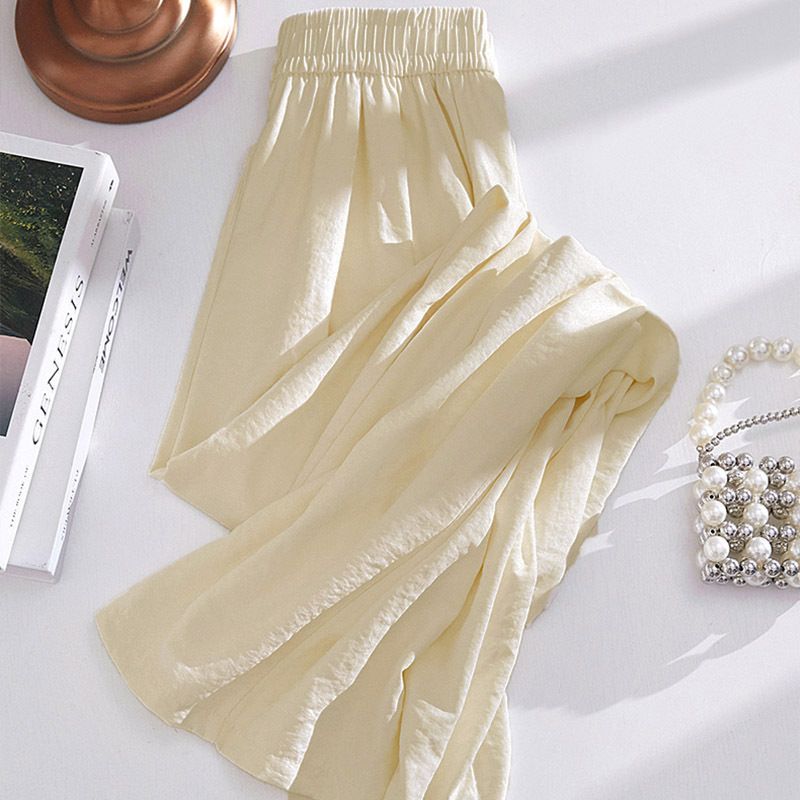 Women's Loose Breathable Straight Leg Pants Ice Silk Cooling Mosquito Repellent Casual Sports Wear for Spring Summer Autumn_ecoleips.com