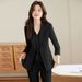 Sophisticated Pink Three Piece Suit Vest Set for Women Flattering Fair Skin Business Host/Beauty Industry Work Uniform Spring/Autumn Summer_ecoleips.com