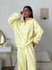 Women's Long-sleeved Stand-up Neck Zipper Sports Suit Casual Two-piece Set_ecoleips.com