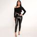 Voya Hot Selling Women's Clothing, European And American Trendy T-shirt, Spring And Summer Diagonal Collar Strap, Off Shoulder Slim Fit Solid Color Top_ecoleips.com