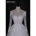 Long Sleeve A-Line Lace Backless Wedding Dress 2025 New Style Light Gauze High-End Heavy Beaded Train_ecoleips.com