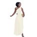 Women's Clothing One Shoulder Hollow Pleated Dress_ecoleips.com