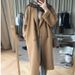Women's Wool Coat Winter Long Trench Coat Loose Fit Casual Elegant Office Wear Double Breasted Button Slim Fit Overcoat_ecoleips.com