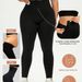 K Buckle, European And American Plus Size Waist Cover, Yoga Shark Shapewear Pants, Women's Hip Lifting Sports Leggings_ecoleips.com