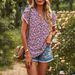 American Short-sleeve V-print, Our Store's Bestseller, 2023 Spring-summer Casual T-shirt, Elegant And Stylish_ecoleips.com