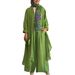 Women's Clothing Spring And Summer New Fashion Loose Long Cardigan Casual Wide Leg Pants Two Piece Suit_ecoleips.com