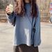 Popular Women's Sweatshirt Spring And Autumn, Ulzzang Cotton Thin Solid Color Jacket, Trendy Loose Top For Students_ecoleips.com
