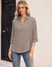 LOMON Womens 3/4 Sleeve Tops V Neck Cotton Linen Work Blouse Collared Shirts For Women Business Casual 2026_ecoleips.com