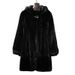Women's Clothing Faux Fur Longline Coat – Oversized Hooded Jacket With Luxe Mink-Like Texture (Black, S-9XL)_ecoleips.com