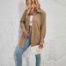 Real Shot Of 2025 Spring And Autumn New Women's Cardigan, Solid Color, Fashionable, Casual, Long-sleeved Shirt_ecoleips.com