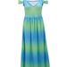 2026 Best-Selling Popular European And American Women's Long With Printed V-Neck, Elegant Sleevel Sexy Slit_ecoleips.com