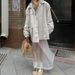 Talenza White Mesh High Waist Skirt Women's Sexy See-through Loose Straight Slit Skirt Elegant Solid Retro Patchwork Party Skirt_ecoleips.com