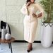 K Women's Plus Size Fashionable Round Neck Dress With Hip Hugging And Elegant Temperament_ecoleips.com
