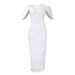 Elegant High-Waist Evening Gown – Stretch Polyester Formal Dress With Flattering Bodycon Silhouette (S-XXXL, Red/White, African & Western)_ecoleips.com