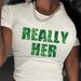 Summer New American Street Style Slim-fit Short Crop Top With Letter Print, Versatile Casual And Simple T-shirt_ecoleips.com