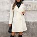 Women's Long Foreign Trade, 2025 Autumn Winter New Cross-border Model, High-end, Elegant, And Thick Woolen Coat For_ecoleips.com
