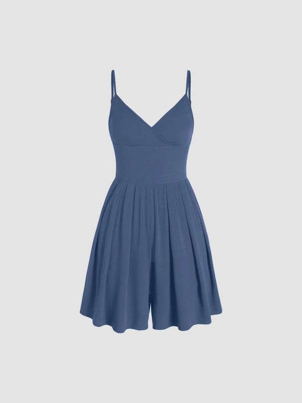 2026 European And American Foreign Trade Summer Pantsuit, Solid Color Elegant Commuter Suspender Shorts, Fashionable_ecoleips.com
