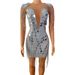 Women's Clothing Shiny Crystal Tassel Sequin Sexy Dress Nightclub Hot Party Sex Dance Short Skirt_ecoleips.com