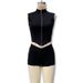 Cross-Border Spring Summer New European And American Women's Clothing Solid Color Lapel Zipper Slim Cropped Top High_ecoleips.com
