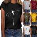 Summer European And American Cross-border Foreign Trade Wholesale T-shirts, Round-neck Casual Plus-size Loose_ecoleips.com