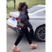 girl Black Short For Petite Women 2023 Winter New Korean Style Thick Loose Cotton Coat Puffer Jacket_ecoleips.com