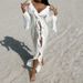 Women's Clothing New Long Sleeved Lace Cardigan Beach Bikini_ecoleips.com