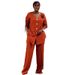 Women's Clothing Women's European American Style Sweet Fresh V Neck Short Sleeve Shirt And High Waist Straight Leg Pants Two Piece Set Autumn_ecoleips.com