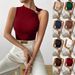 Slim Fit Sleeveless Vest for Women Elegant Trendy Versatile European American Style Summer Clothing_ecoleips.com