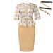 D573 Foreign Trade Women's Fashion New Fashionable Elegant Patchwork Bodycon OL Pencil African European American_ecoleips.com