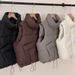 Cropped Quilted Vest – Korean Minimalist Puffer Sleeveless Coat (4 Sizes, Slim Fit For Petite Frames)_ecoleips.com