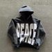Women's Clothing Sweater Pullover Top Letter Embroidery Hooded Long Sleeve Loose_ecoleips.com