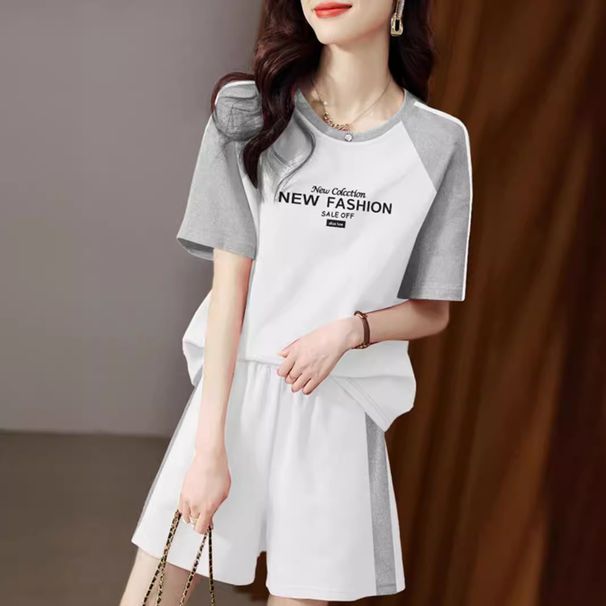 2024 Summer New Women's Sports Suit Set, Casual And Stylish Short Sleeved Shorts, Petite And Chic Two Piece Set_ecoleips.com