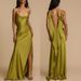 Women's Clothing New Sling Slit Dress INS Casual Loose Holiday Satin Dress_ecoleips.com