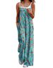 K New Spicy Girl Adjustable Shoulder Strap Printed Casual Suspender Floral Jumpsuit_ecoleips.com