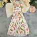 Women's Clothing Fashion Sling Print Beach Holiday Style Dress Female_ecoleips.com