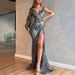 Women's Clothing sexy V-neck long sleeve slim dress_ecoleips.com