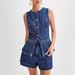 Cross-border European American Style Summer Elegant And Fashionable Casual Sleeveless High-waisted Women's Denim Suit_ecoleips.com