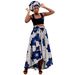 Spring New Women's Clothing Printed Long Skirt, Headscarf Set, Cross-border E-commerce Supply And Delivery Wy10072_ecoleips.com