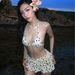 Sexy Tie up Polka Dot Bikini Two Piece Swimsuit Women's Beach Vacation Dress Style Three Piece Set_ecoleips.com