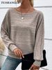2026 European American Cross-border Women's Clothing, Independent Site Autumn And Winter New Ribbed Round-neck_ecoleips.com