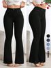 2026 New Jeans Women's Elastic Slim-fit Flared Pants Hip-lifting High-waist Micro-pull Pants_ecoleips.com