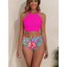 Aria Basics 2025 New European And American Bikini High-Waisted Tummy-Covering Two-Piece Sports Swimsuit For Women_ecoleips.com