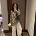 Autumn Lazy Wind Striped Long Sleeve Sunscreen T-Shirt Women's Summer U-Neck Loose Top Wholesale_ecoleips.com