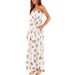 Women's Clothing Spring And Summer New Sling Printing Layered Dress INS Loose Vacation Women's Dress_ecoleips.com