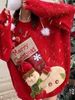 girl Cross-Border Loose Thickened Christmas Stocking Snowman Doll Pocket Decoration Red New Year Knitted Sweater For Women_ecoleips.com
