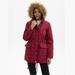 girl 2025 New Autumn Winter Fleece Parka Hooded With Fur Collar Waist-Cinching Mid-Length Thickened Cotton Coat For Women_ecoleips.com