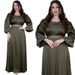 Muslim Women's Hot Diamond Belt Long Dress Evening Dress Long Dress_ecoleips.com